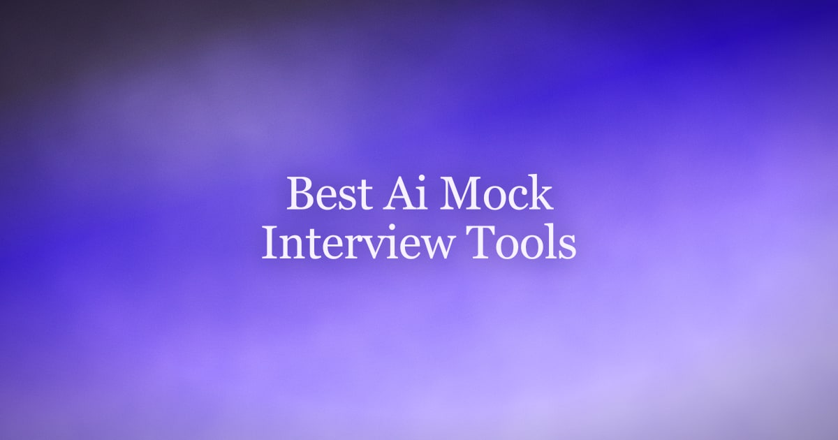 Best AI Mock Interview Tools for Jobseekers in 2026