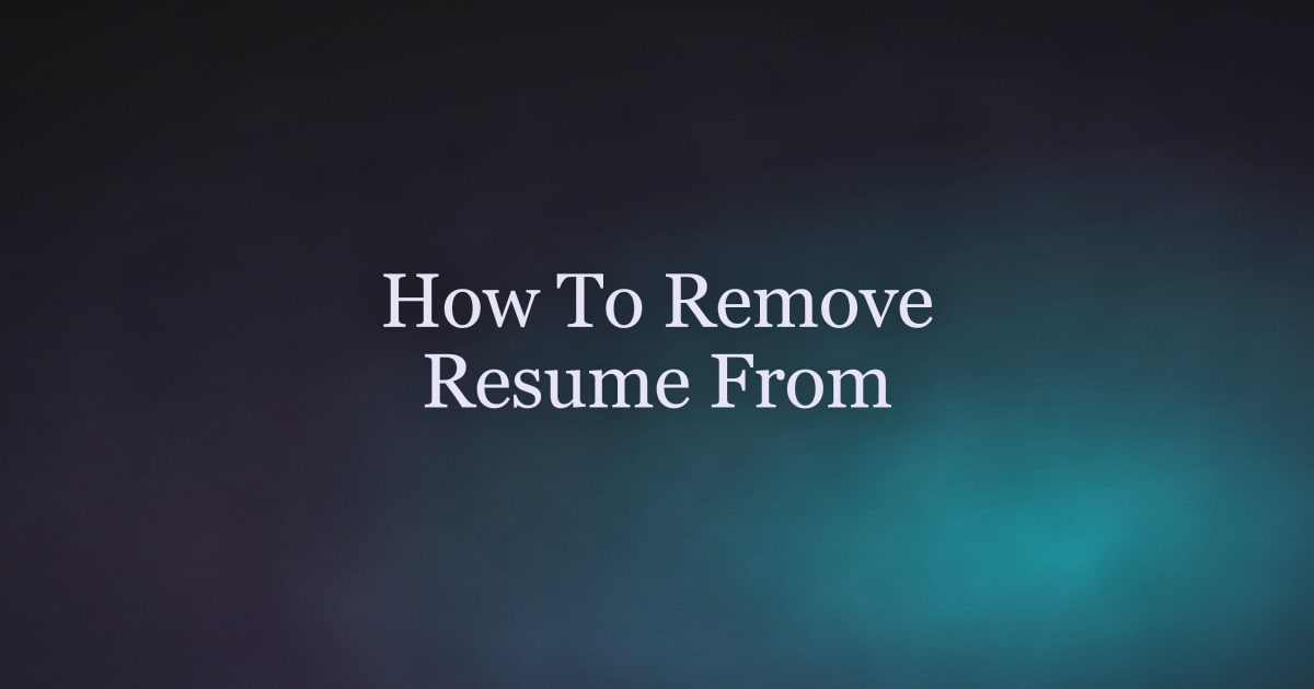 How to Remove Additional Resumes From LinkedIn